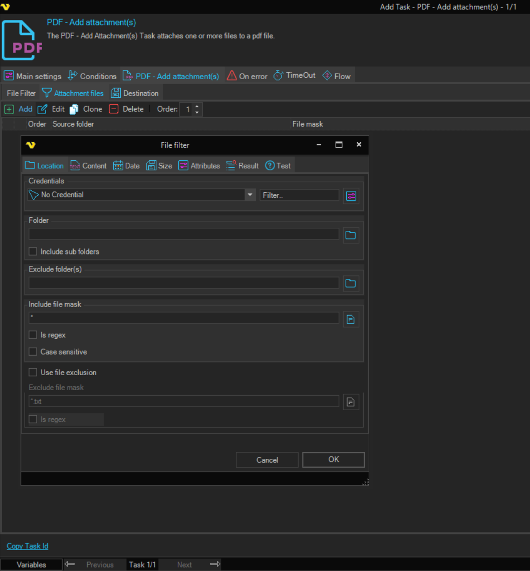 add-attachment | VisualCron Documentation