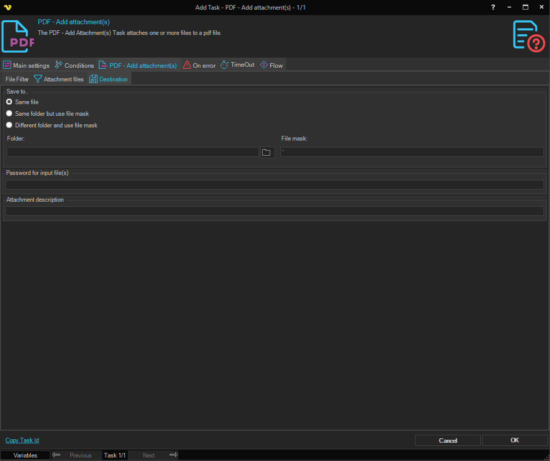 add-attachment | VisualCron Documentation