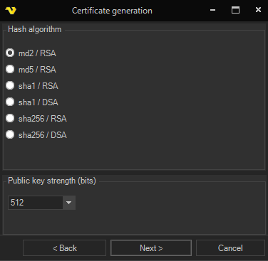 global-certificates | VisualCron Documentation