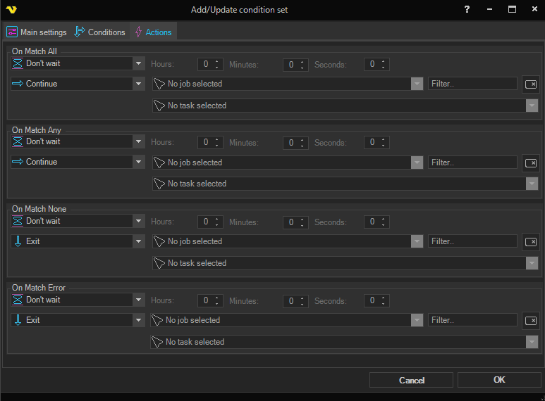conditions-actions | VisualCron Documentation