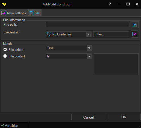 condition-file | VisualCron Documentation