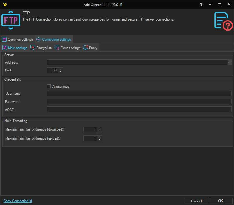 connection-ftp | VisualCron Documentation
