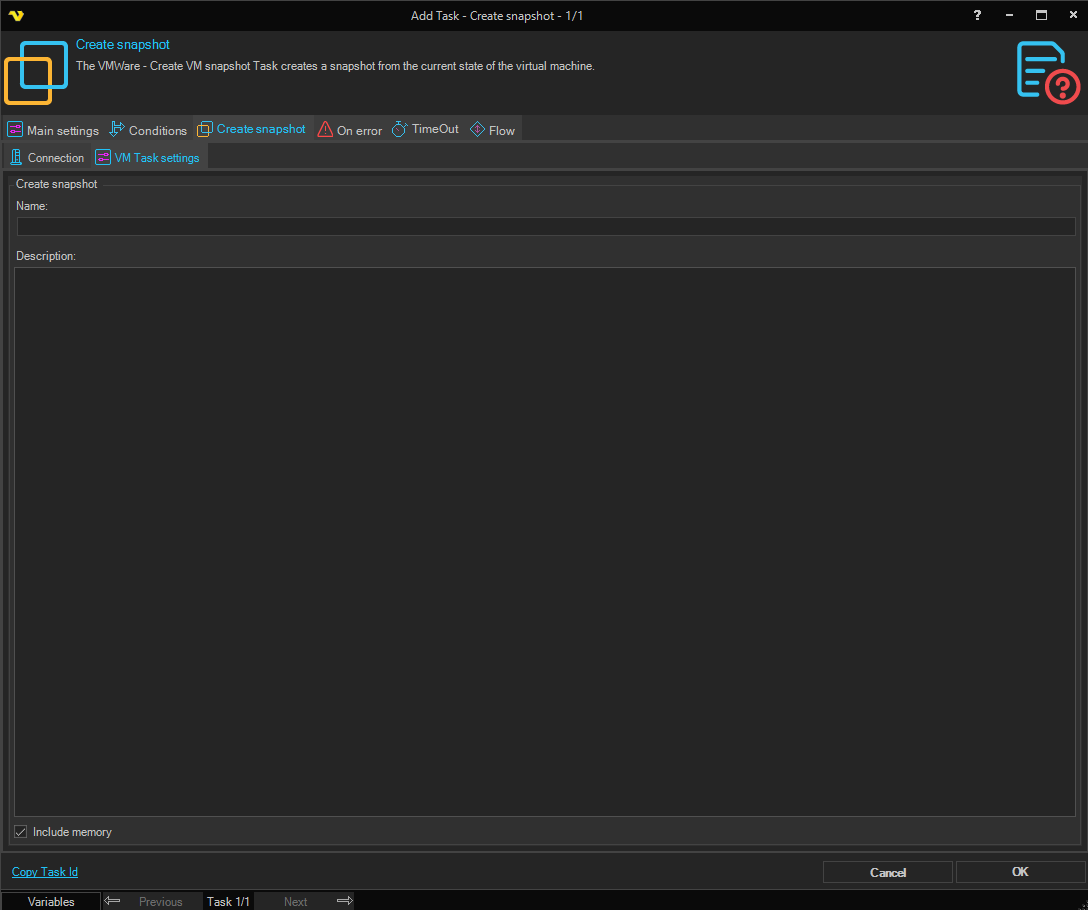 create-vm-snapshot | VisualCron Documentation