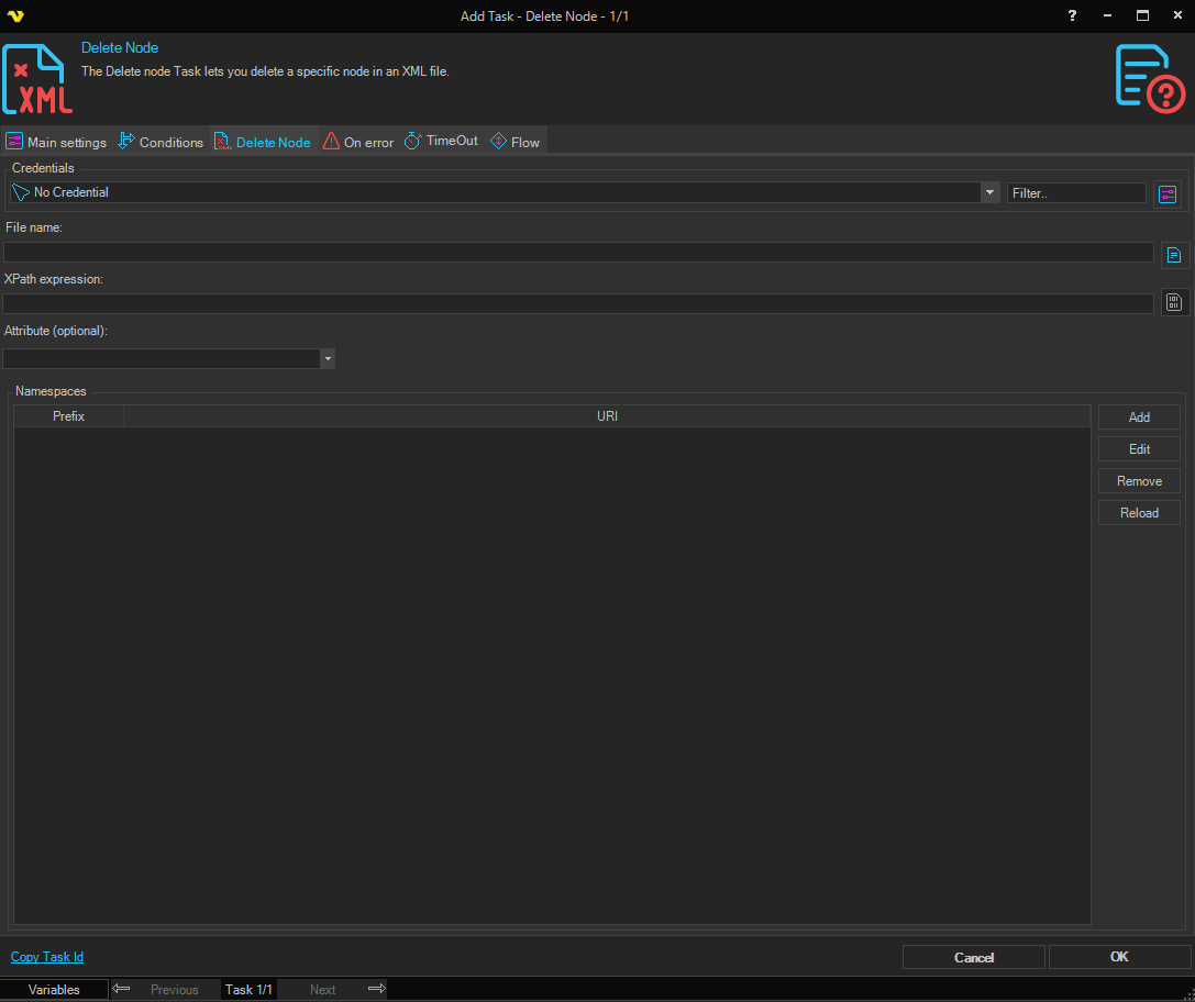 delete-node | VisualCron Documentation