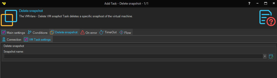 delete-vm-snapshot | VisualCron Documentation