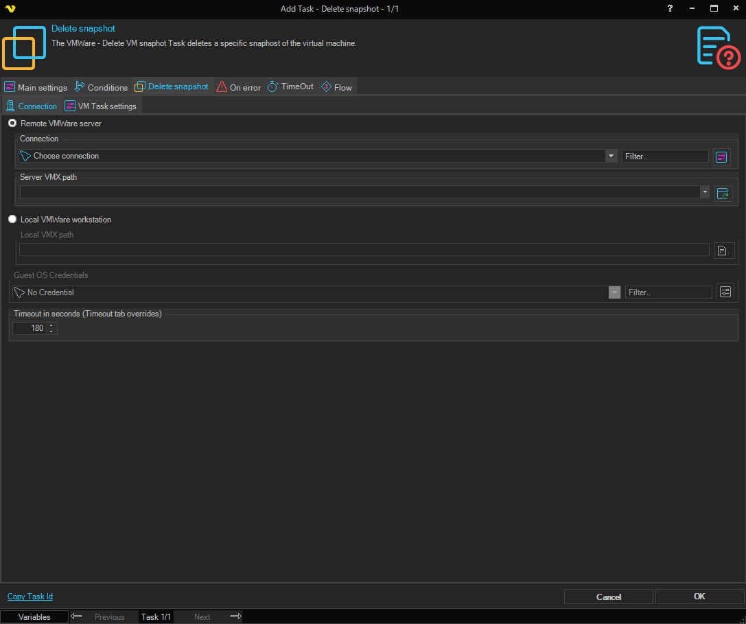 delete-vm-snapshot | VisualCron Documentation