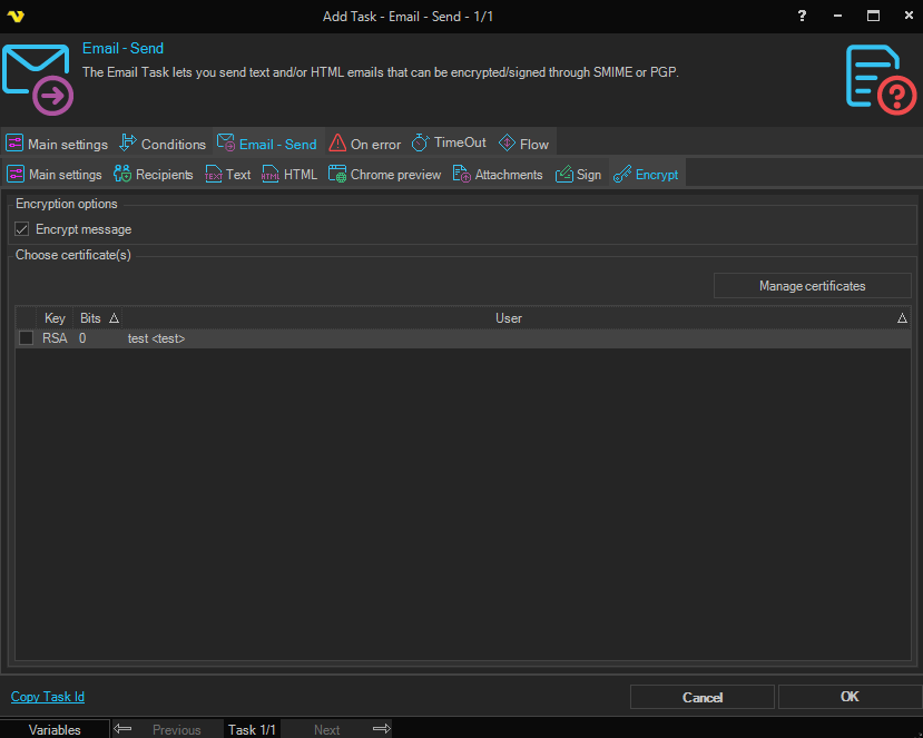 email | VisualCron Documentation