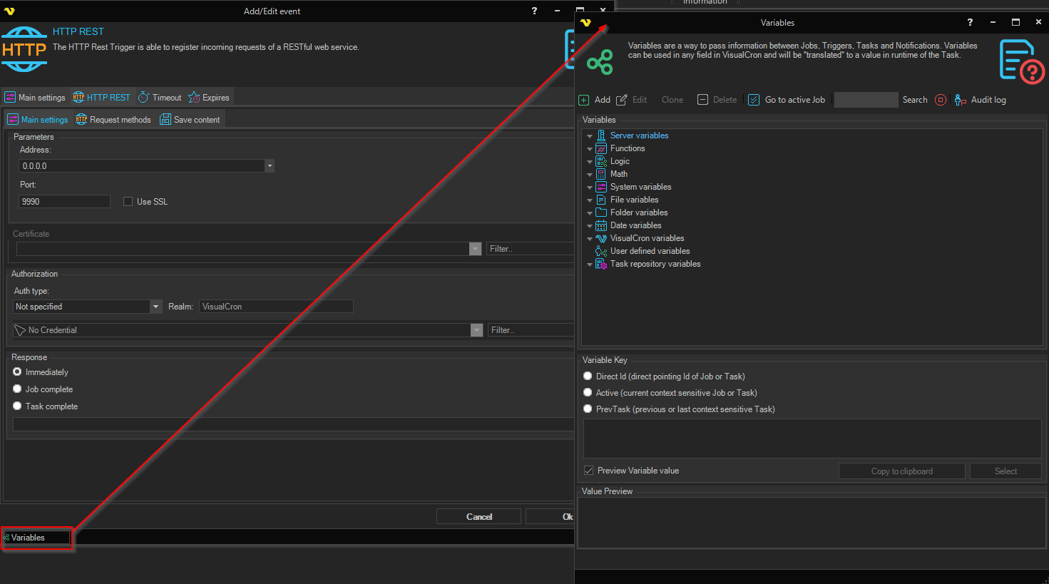 event-trigger-http-rest | VisualCron Documentation
