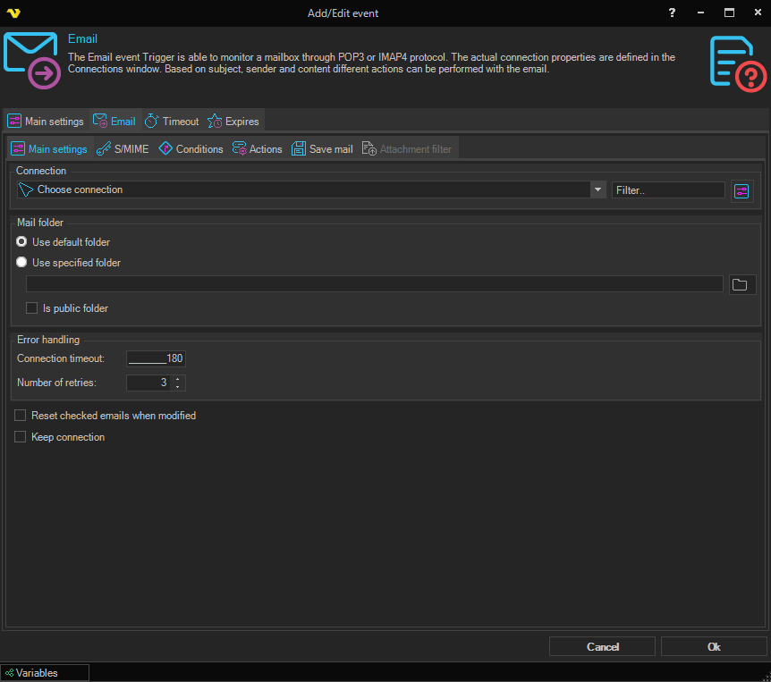 event-trigger-mail | VisualCron Documentation