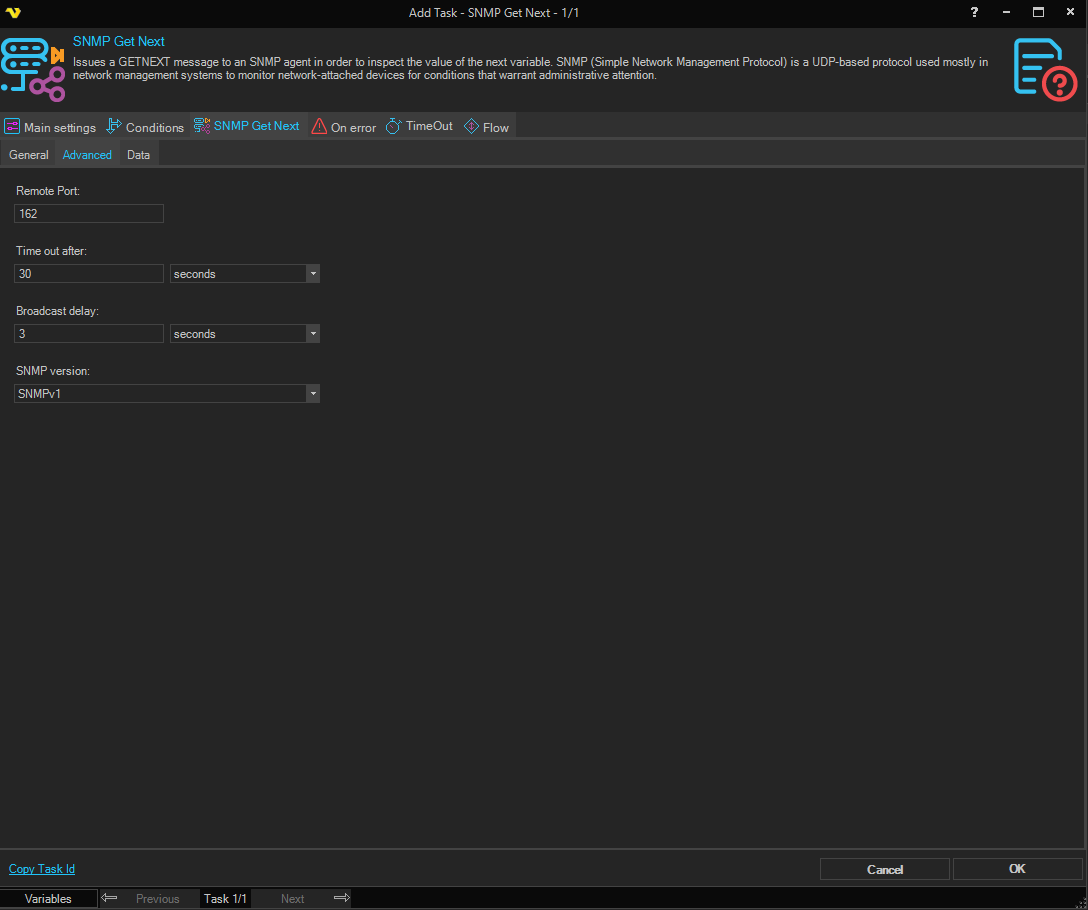 snmp-get-next | VisualCron Documentation