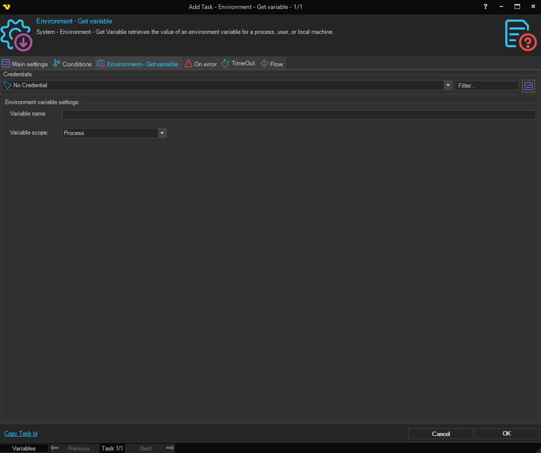 environment-get-variable | VisualCron Documentation