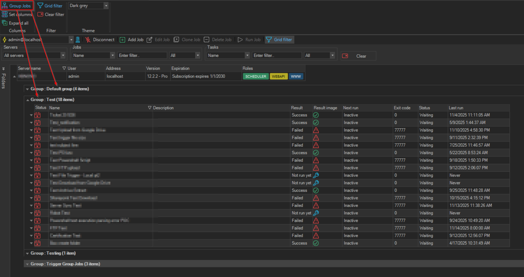 columns-group-jobs | VisualCron Documentation