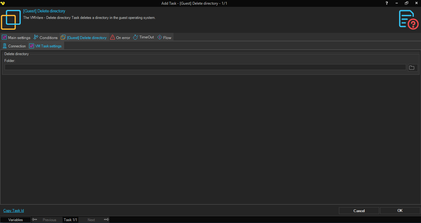guest-delete-directory | VisualCron Documentation