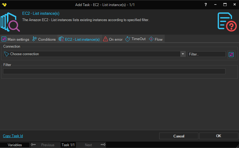 list-instance | VisualCron Documentation