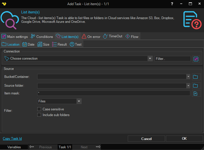list-item | VisualCron Documentation