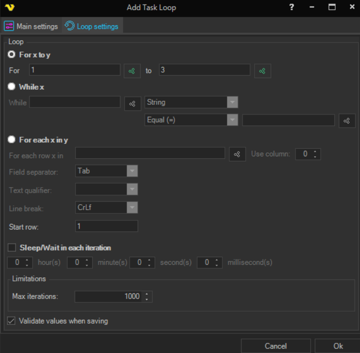 Visualdon Loop job-tasks-loop-functionality | VisualCron Documentation
