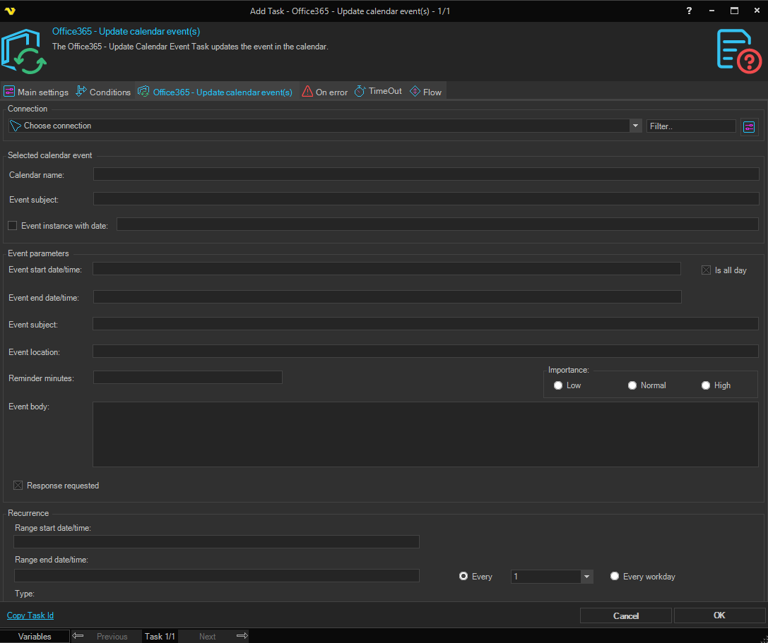 update-calendar-event | VisualCron Documentation