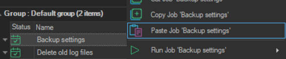 paste-job | VisualCron Documentation