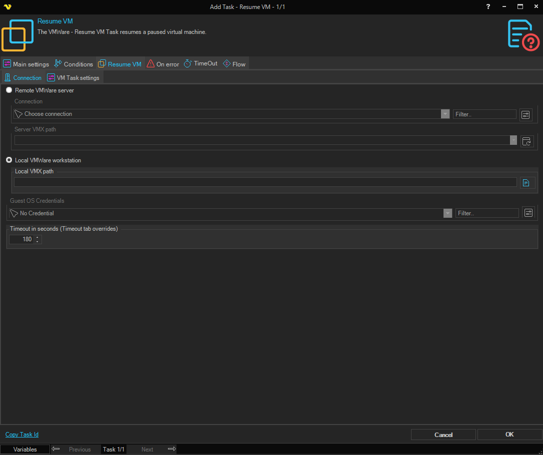 resume-vm | VisualCron Documentation