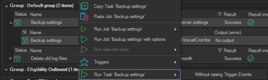 run-task | VisualCron Documentation