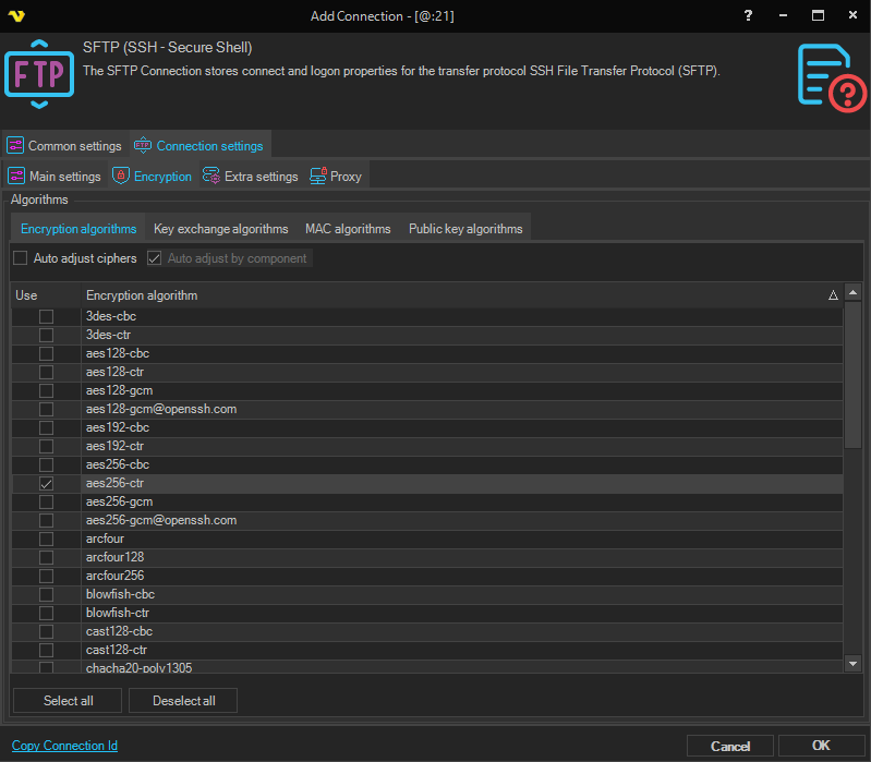 connection-sftp | VisualCron Documentation