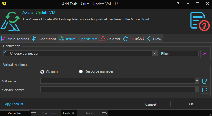 update-vm | VisualCron Documentation